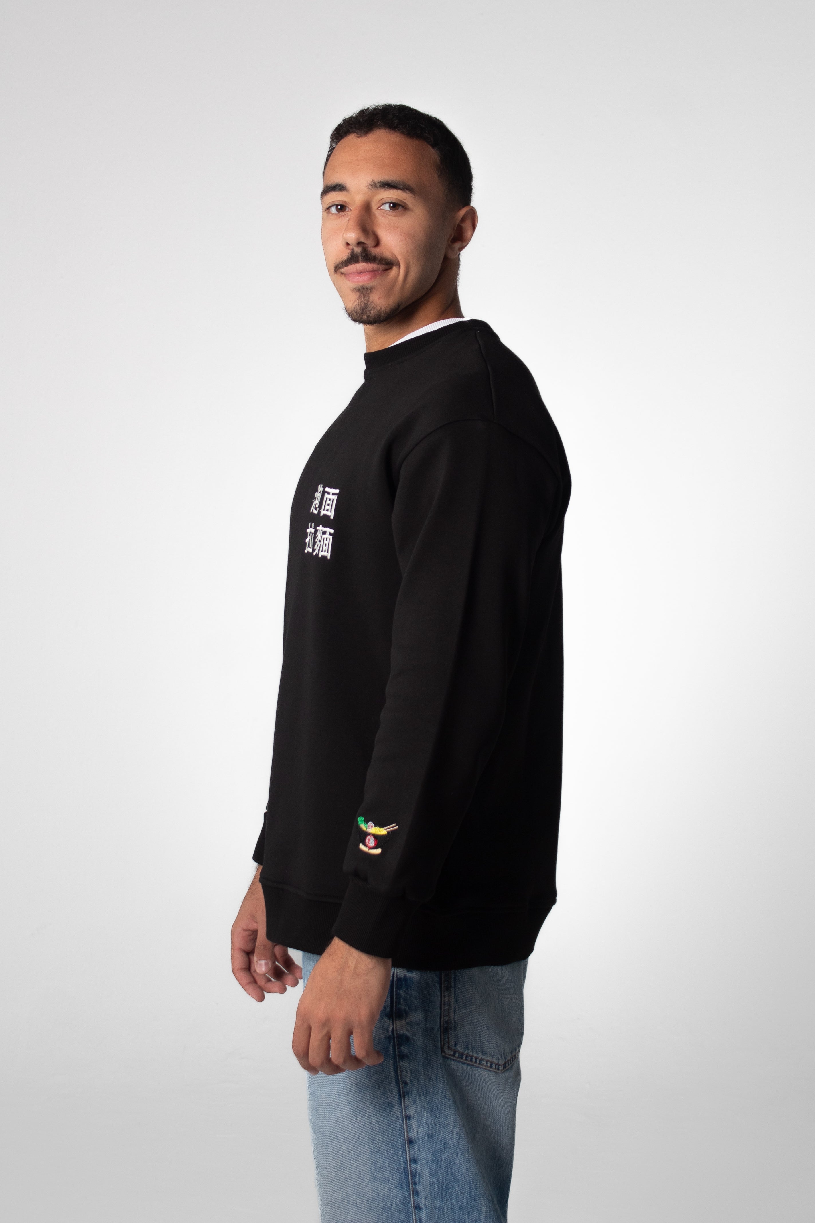 RAMEN BOWL Crewneck Sweatshirt - Black