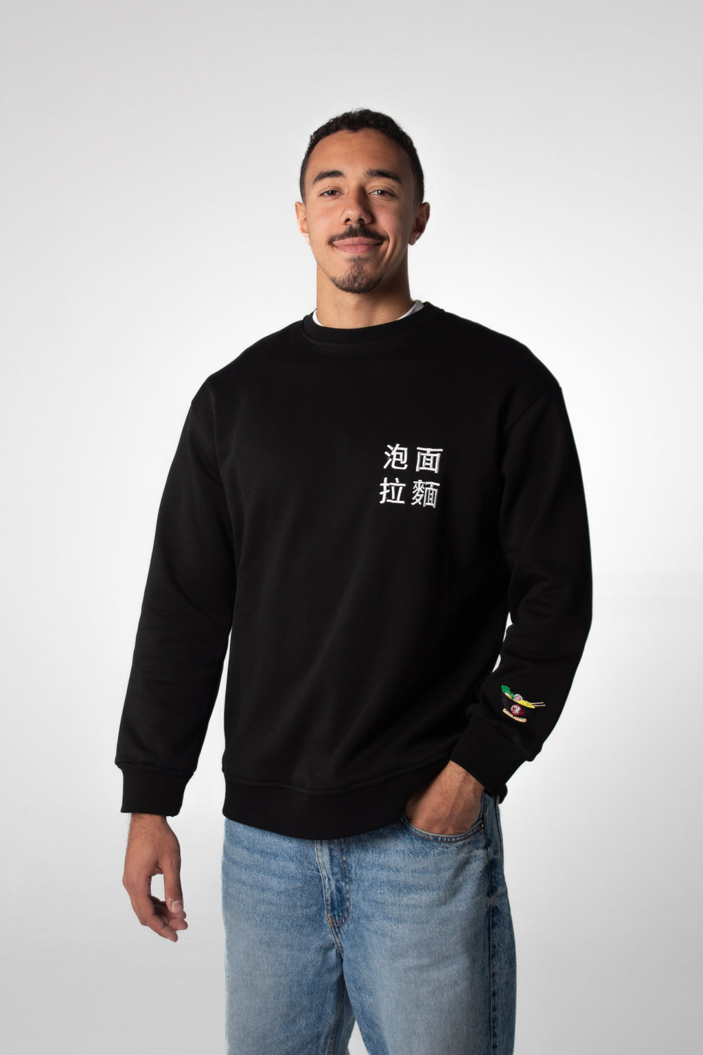 RAMEN BOWL Crewneck Sweatshirt - Black