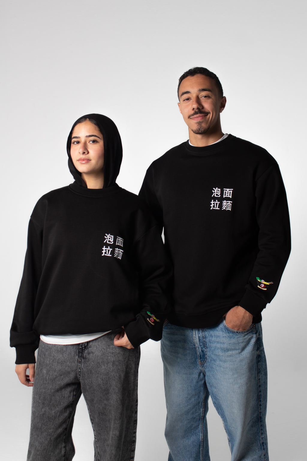 RAMEN BOWL Crewneck Sweatshirt - Black
