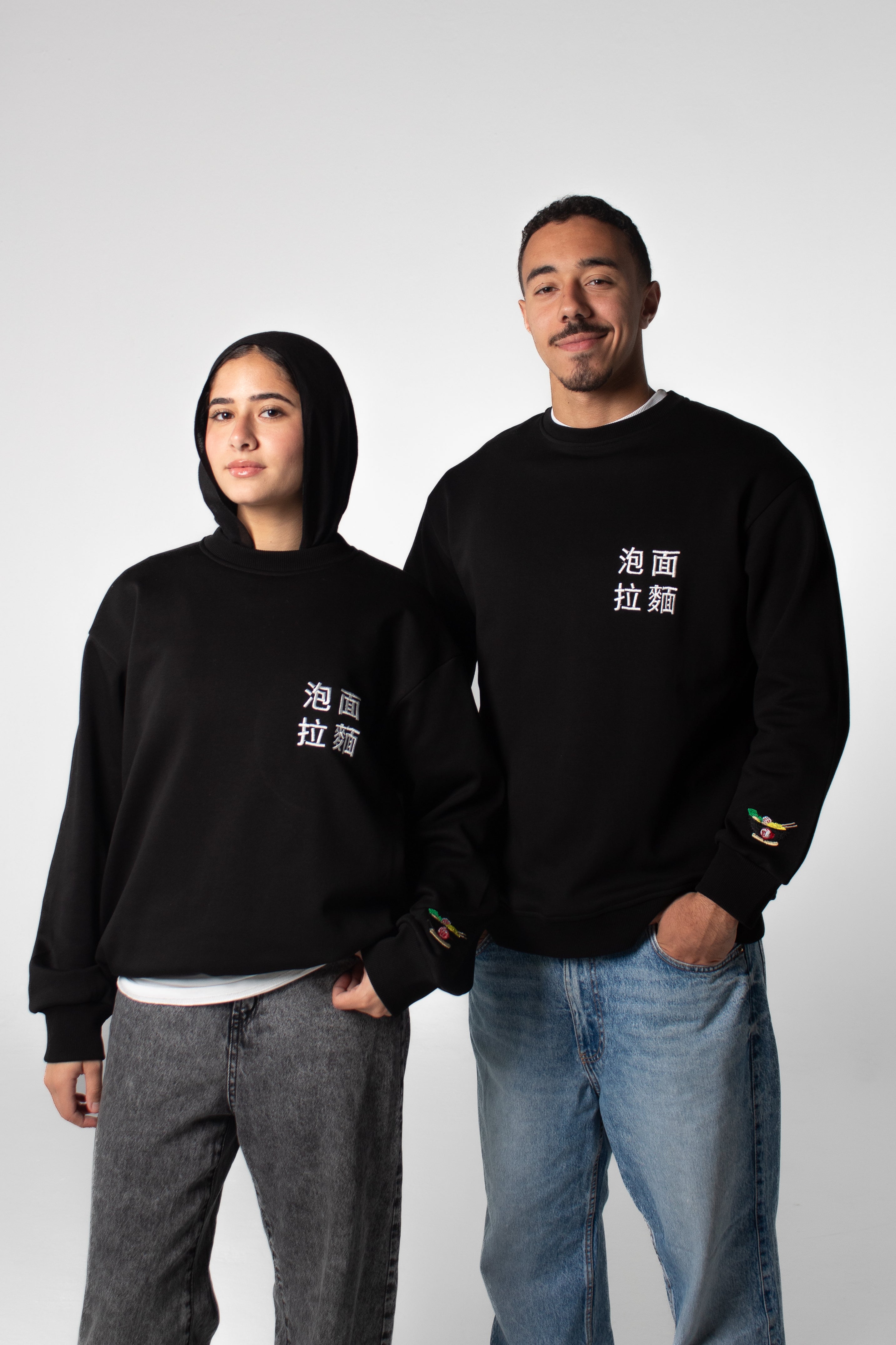 RAMEN BOWL Crewneck Sweatshirt - Black