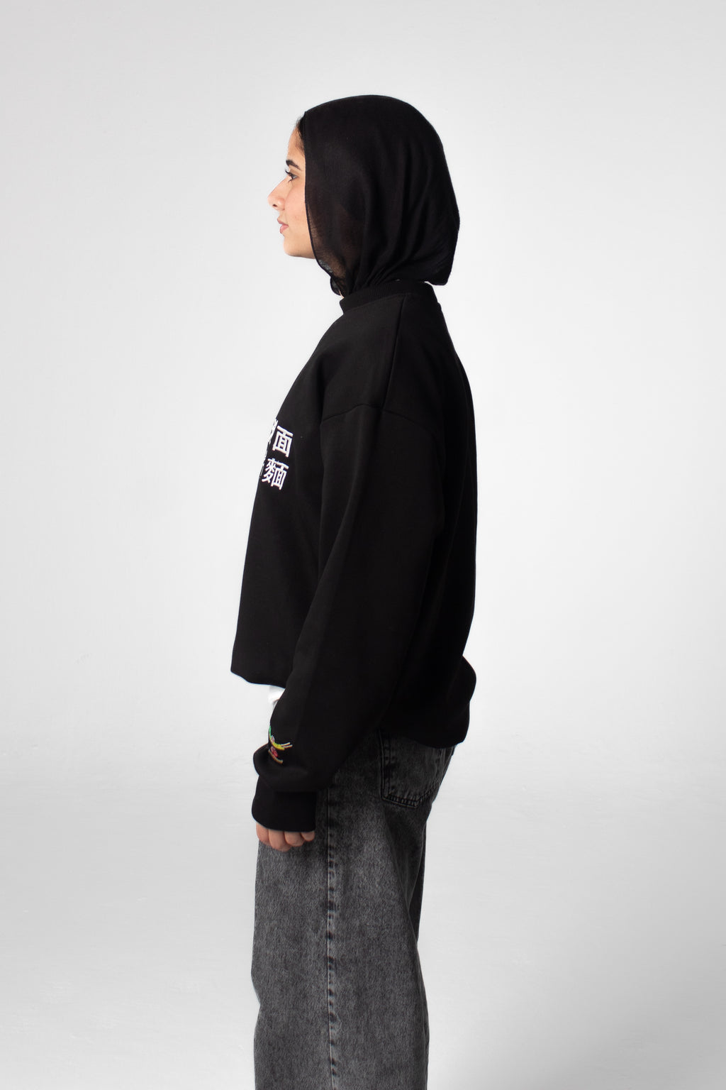 RAMEN BOWL Crewneck Sweatshirt - Black