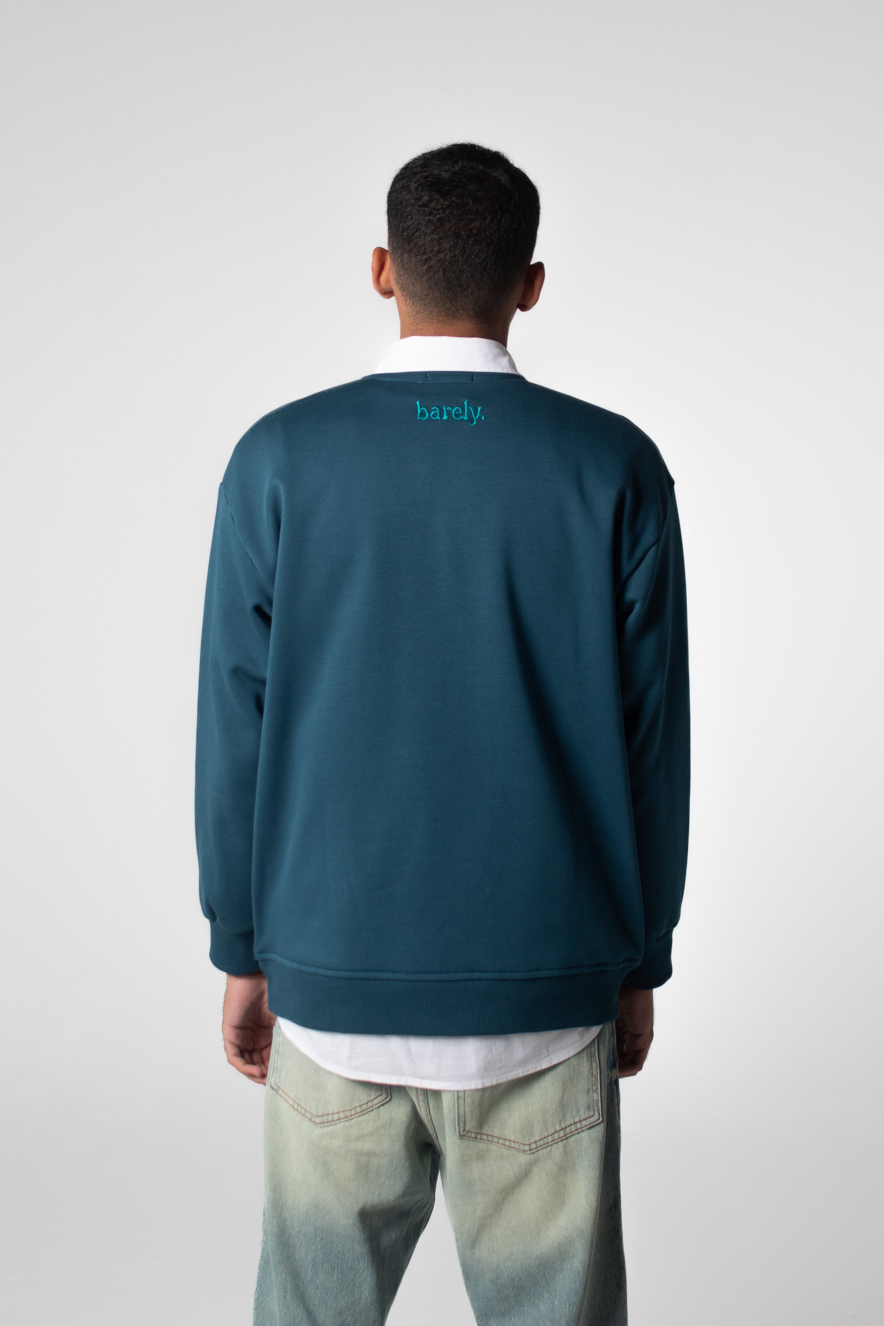 BRUNCH CLUB Crewneck Sweatshirt - Teal