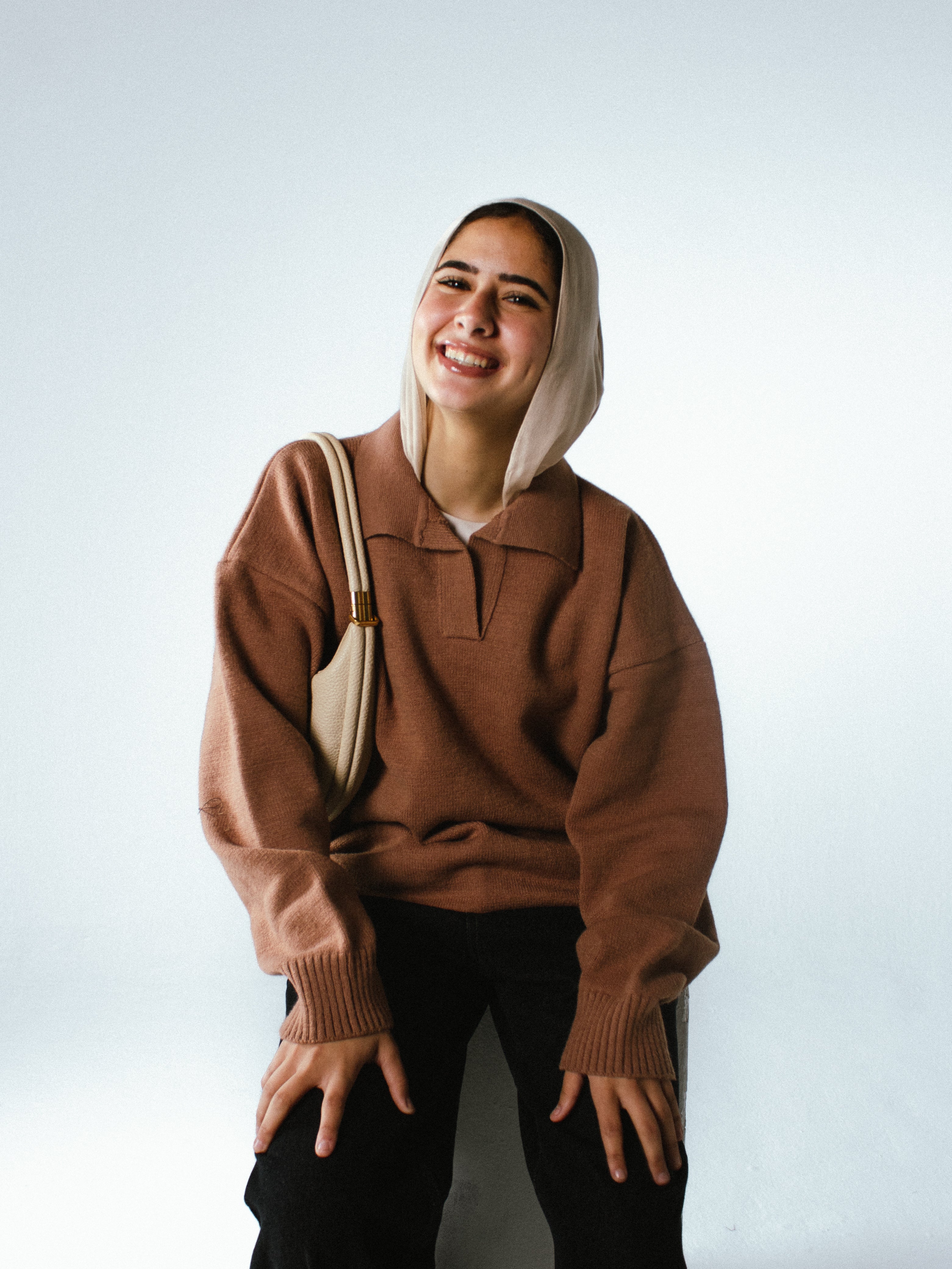 Knit Polo Sweater - Taupe